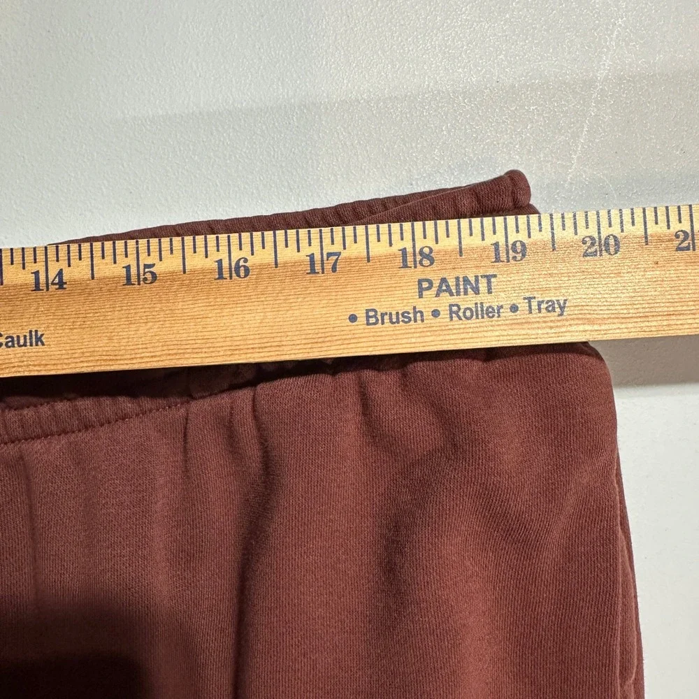Nike Women's 2X Club‎ Fleece Jogger Sweatpants Brown Cotton Blend Logo Pants